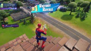 SPIDERMAN SKIN Gameplay in Fortnite Solo Win No Commentary PS5 Gameplay