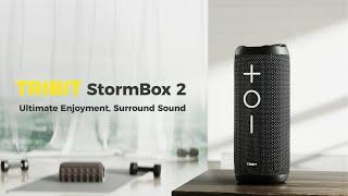 Ultimate Enjoyment Surround Sound｜TRIBIT StormBox 2 Portable Bluetooth Speaker