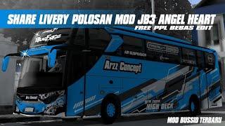 SHARE‼️ LIVERY POLOSAN MOD JB3 SHD SPESIAL ANGEL HEART BY APW MODS FREE  BY ARDI PROJECT YT