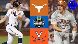 #2 Texas vs Virginia  College World Series Elimination Game  2021 College Baseball Highlights