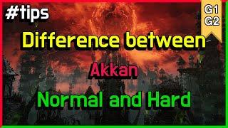 Differences in Akkan Hard - Gate 1 & 2