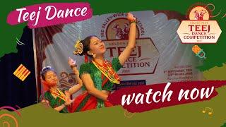 Golden Teej Dance 2080 Jagat Mandir School Code 2  Teej 2080