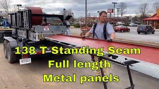 Standing Seam Metal Roof machine  - Full Length Metal roof Panels through Onsite Roll Forming
