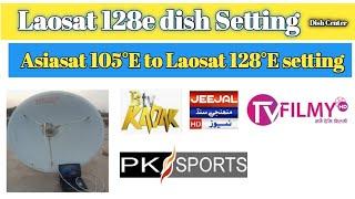 How to set Laosat 128e  4feet dish Setting  laosat128e channel update  latest update 128e setting