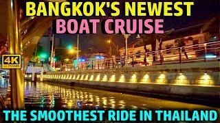  NIGHT RIDER Bangkoks NEW Canal Boat Cruise  Night market  Street Food 4K