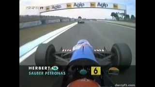 Johnny Herbert vs David Coulthard onboard 1997 Spanish Grand Prix