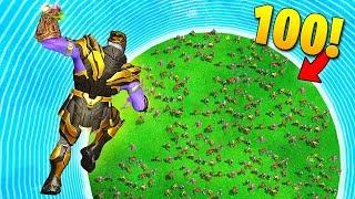 THANOS vs. 100 PLAYERS - Fortnite Fails & Epic Wins #58 Fortnite Funny Moments