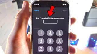 ANY iPhone How To Unlock SIM Card & REMOVE PIN