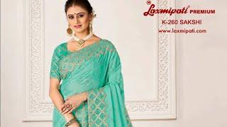 laxmipati SAREE new catalogue embroidery work crape fabric