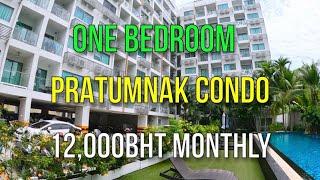 GREAT LOCATION PATTAYA PRATUMNAK ONE BEDROOM CONDO REVIEW - Water Park Condominium 12000BHT MONTHLY