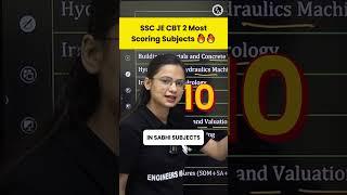 Most scoring subjects in SSC JE  CBT-2 Exam #engineerswallah #PW #sscjecbt2preparation