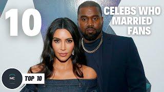 Top 10 Celebrities Who Married Their Biggest Fans  Kim Kardashian and Kanye West