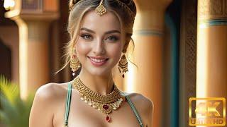 4K Pretty AI Middle Eastern Girls Flaunting Chic Dresses