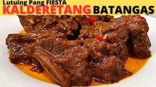 KALDERETANG BATANGAS  Kalgeretang Batangas  Kalderetang Baka BATANGAS Style Beef Caldereta Recipe