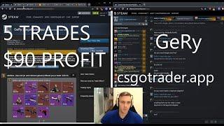 5 trade $90 profit trading session ad-hoc extension debugging