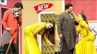 Komal Butt and Amjad Rana with Zahid Ali  New Comedy Stage Drama  Naeem Ahmad