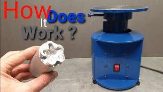 The deburring machine - how does it work and what is under cover.