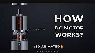 How DC Motor Works ?    3D Animated 