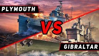 КРЕЙСЕР PLYMOUTH VS GIBRALTAR ЧТО ОКАЖЕТСЯ СИЛЬНЕЕ? МИР КОРАБЛЕЙWORLD OF WARSHIPS