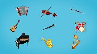 Музыкальные инструменты. Развивающий мультфильм для детей. Повышаем словарный запас. 0+