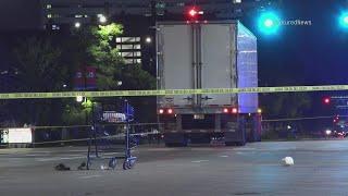 Woman struck killed by semi-truck on Near West Side