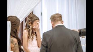 Grooms emotional vows to stepdaughter is the sweetest thing ever  Our Wedding Video