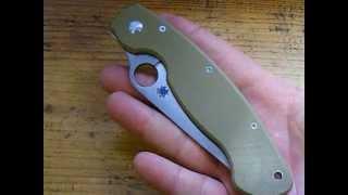 Отличить подделку от оригинала - просто и быстро. Fake chinese Spyderco Military knife.