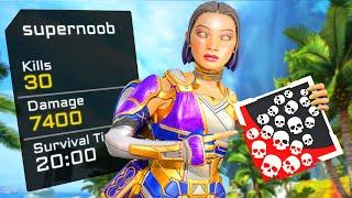 ABSOLUTELY INSANE CONDUIT 30 KILLS & 7400 DAMAGE Apex Legends Gameplay