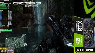 CRYSIS 3 Remastered Very High Settings  Ray Tracing  DLSS 4K  RTX 3090  Ryzen 9 5950X