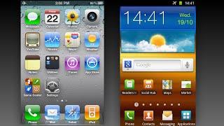 iPhone 4 vs Galaxy S2 UIs 2011