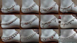 Chandi ki Payal Design  Silver anklets designs images 2022  Fancy chandi ki payal design