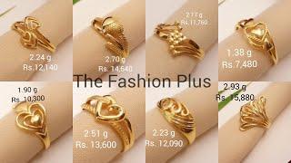 Latest Light 22k Gold Ring Designs with Weight and Price