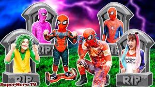 TEAM SPIDER-MAN VS Bad Guy JOKER  KID SPIDER MAN Revenge And Rescue Spider-Man  LIVE ACTION 