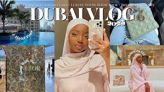 DUBAI VLOG 2023 My 1st Time Flying Business Class + Luxury Hotel Tour + Best Restaurants to Try