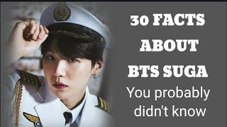 BTS Suga 30 FACTS you probably didnt know