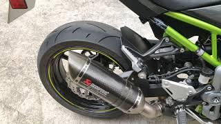 Kawasaki Z900 Performance akrapovic exhaust sound