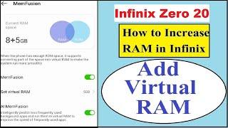 Infinix Zero 20 Virtual RAM  How To Extend Virtual RAM in Infinix Zero 20 in Hindi Infinix Zero 20