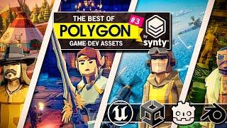 Synty Assets In Godot Unity Unreal and Blender  -- Awesome POLYGON #3 Bundle Hands-On Review