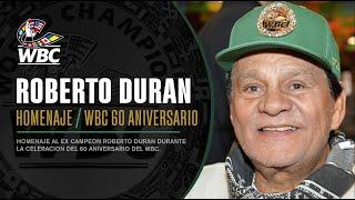 Roberto Duran homenaje en el 60 Aniversario WBC