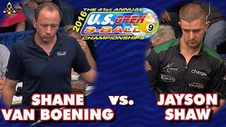 9-Ball - SHANE VAN BOENING vs JAYSON SHAW - 41st U.S. Open 9-Ball Championship 2016