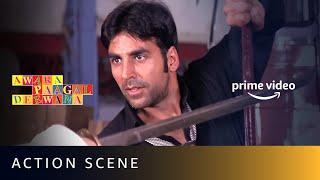 Akshay Kumar Fighting Skills  Akshay Kumar  Awara Paagal Deewana  Amazon Prime Video