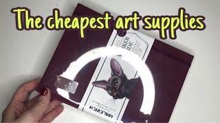 Самые дешевые арт материалы  маркеры  скетчбук  линеры  The cheapest art supplies