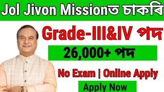 Jol Jivon Missonত 26 হাজাৰ চাকৰি - Assam jobs 2024  Assam jobs vacancy 2024  Jobs in Assam 