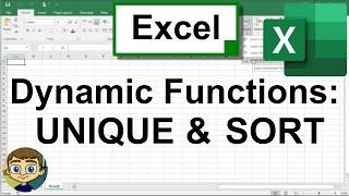 Two Excel Dynamic Array Functions UNIQUE and SORT