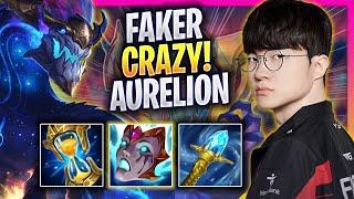 FAKER CRAZY GAME WITH AURELION SOL - T1 Faker Plays Aurelion Sol MID vs Qiyana  Season 2024