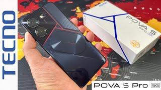 TECNO POVA 5 Pro 5G - Gaming phone with Led Light  Unboxing and Hands-On 