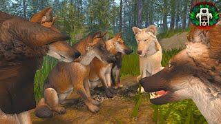 BREATHTAKING Wolf Hunt INTERUPTED From Kelenken  ROBLOX Cenozoic Survival