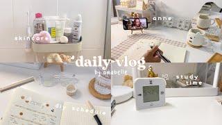 daily vlog 𓈒⋆ morning routine avocado toast organizing my week studying for finals 