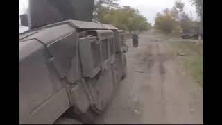 Попадание танка по украинскому HMMWV с находящимися внутри