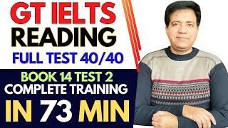 GT IELTS Reading Full Test 4040 Questions - Complete Training In 73 Minutes By Asad Yaqub